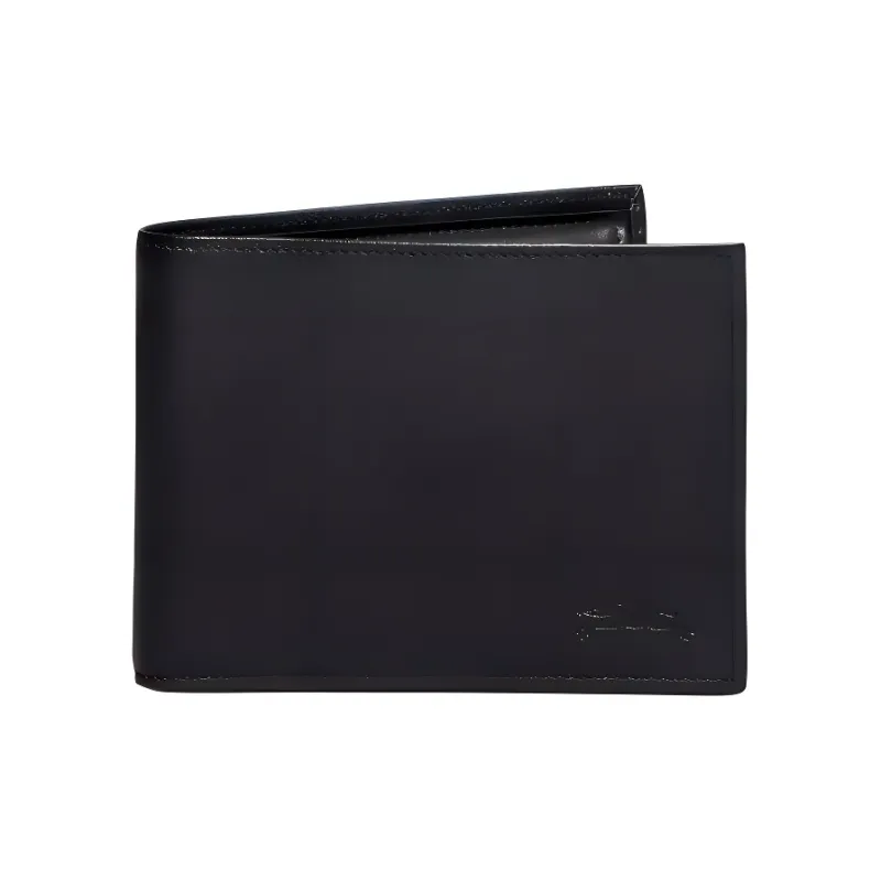LONGCHAMP Baxi Cow Leather Wallet Men's Black-1