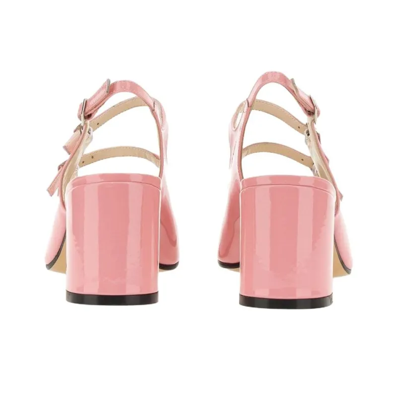 Carel Chunky Heel High Heels 6cm Women's Pink-4