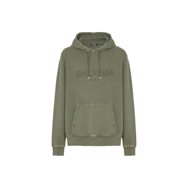 BALMAIN Sweatshirts Men Green-0