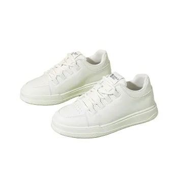 CHARLIE GOLF Slip Resistant, Abrasion Resistant, Breathable, Lightweight Low Top Skateboard Shoes Men's White