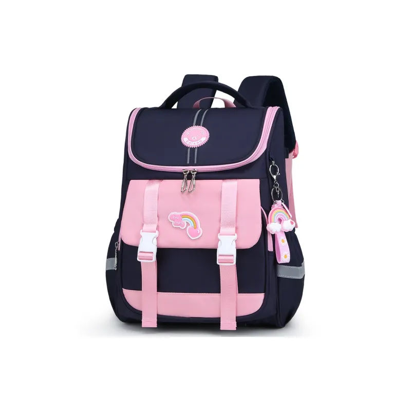 EDISON Oxford Student Bag Kids' Light Pink/Light Purple/Royal Blue-9