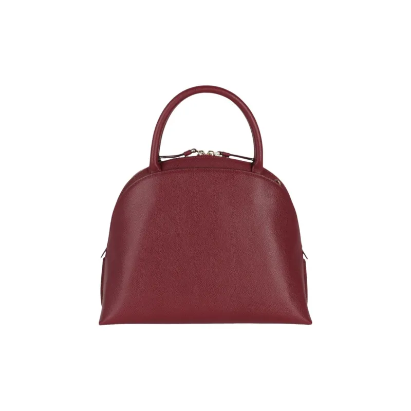 Ferragamo Gancini Medium Top Handle Burgundy-3
