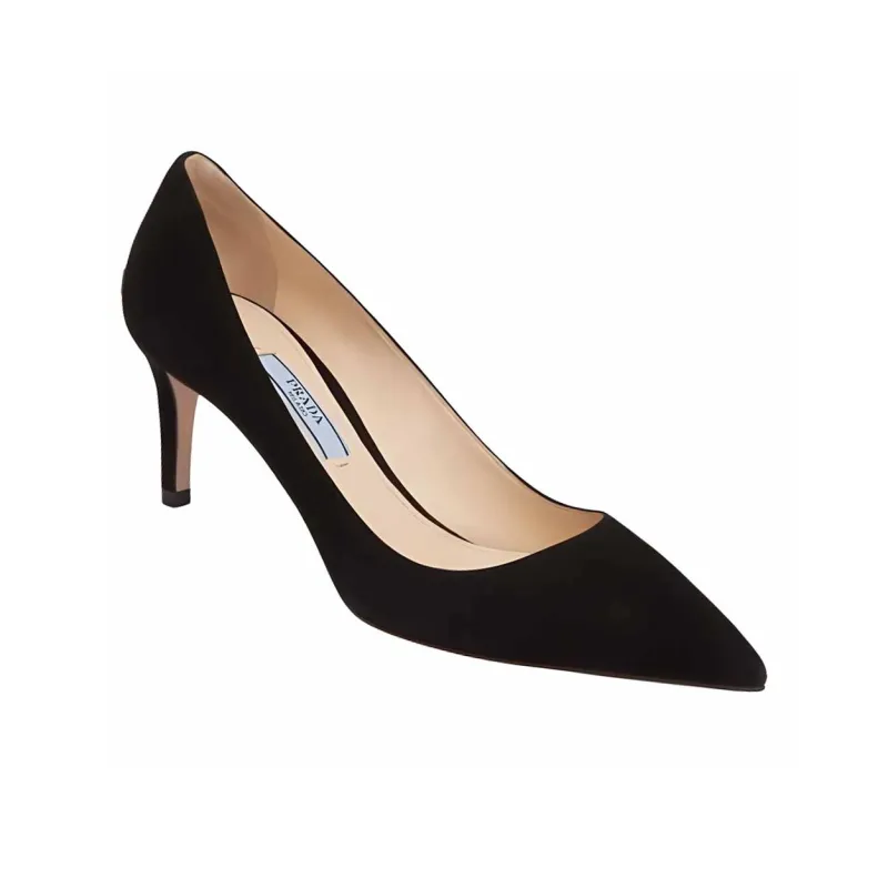 PRADA Slim Heel High Heels 6.5cm Women's Black-1