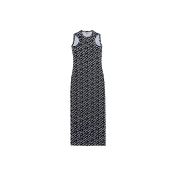 Balenciaga Short Sleeved Dresses Women's Black