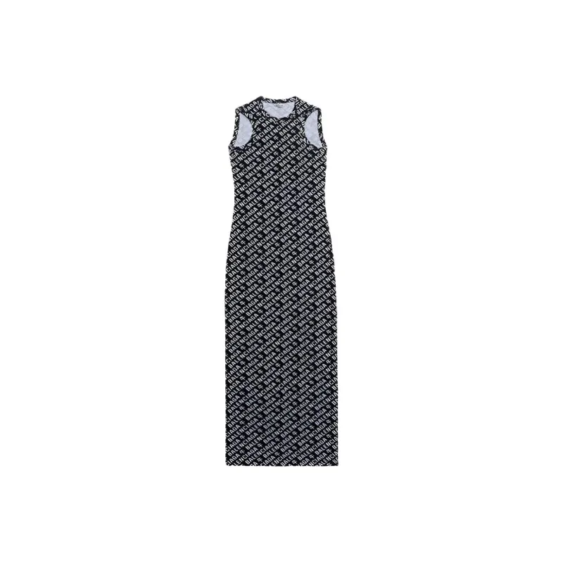 Balenciaga Short Sleeved Dresses Women's Black-0