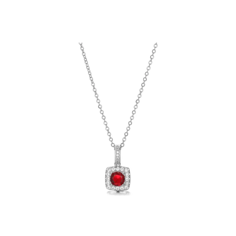 Clect Synthetic Cubic Zirconia Necklaces Women's-0