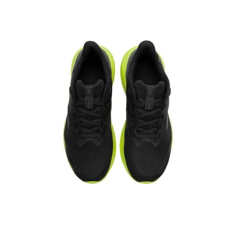 Mizuno Anti Slip Wear Resistant Low Top Running Shoes Unisex Black-3