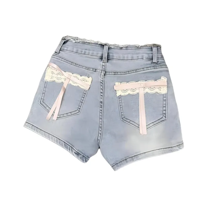 IQC Denim Shorts Women's Blue-1