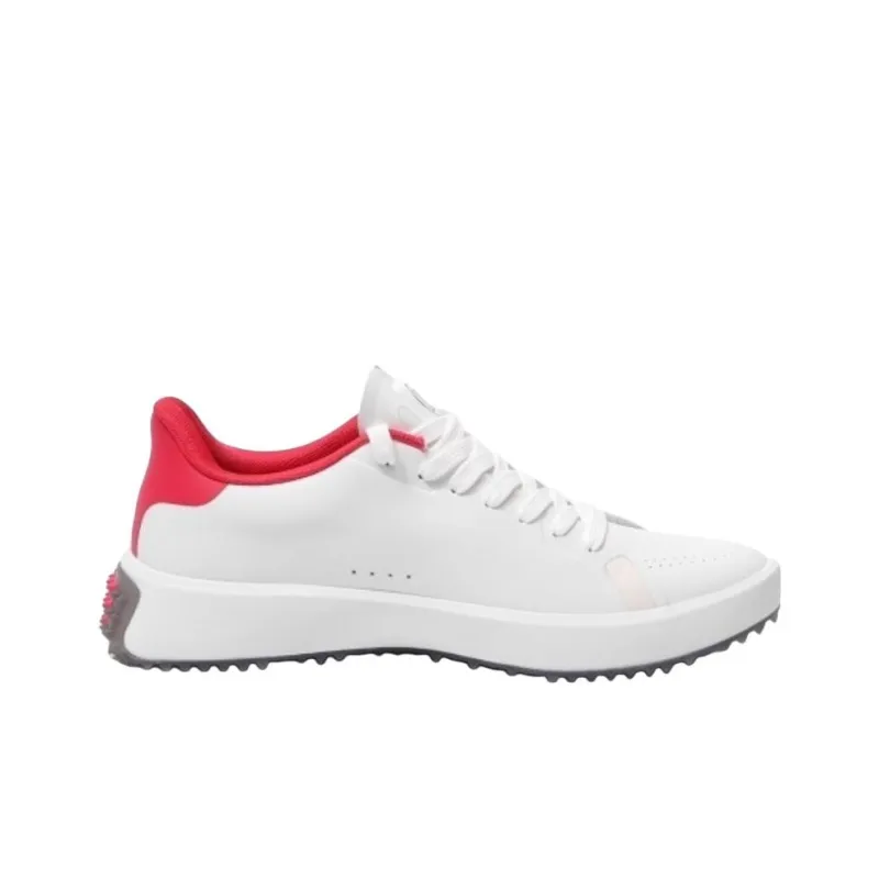 GFORE Waterproof And Wear resistant Low Top Golf Shoes Men's White Red-1