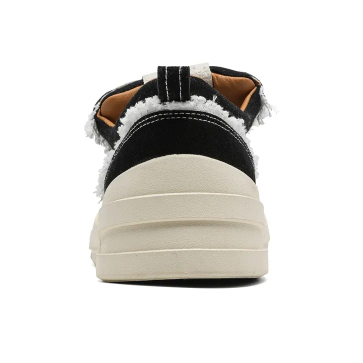 Gai Renpu Anti Slip Wear Resistant Low Top Skateboard Shoes Men's Black-3