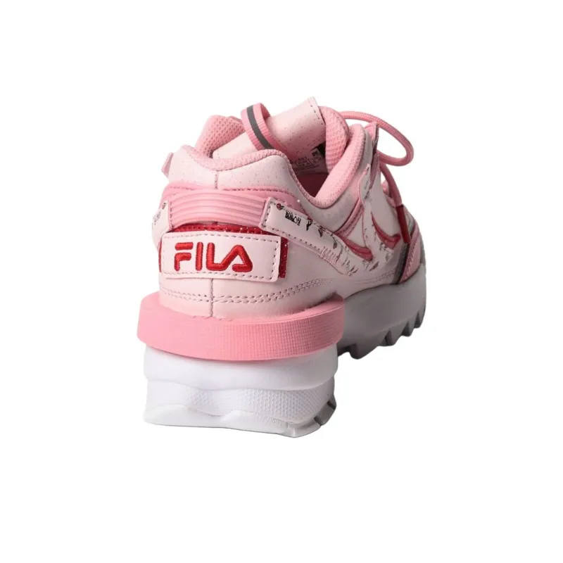 FILA Disruptor 2 Anti Slip Wear Resistant Low Top Chunky Sneakers Women's Pink-3