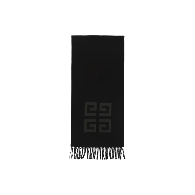 Givenchy Tassel Trim Monogram Scarf-0