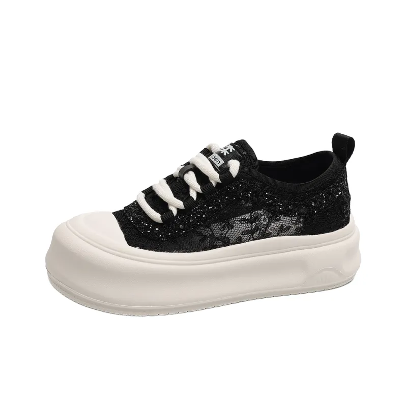 Mulinsen Abrasion Resistant Low Top Skateboard Shoes Women's-5
