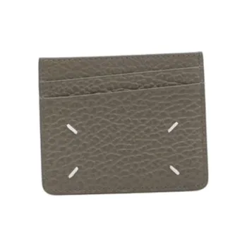 Maison Margiela Leather Card Holder Men's Gray