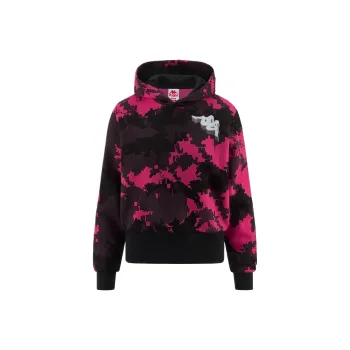 Kappa Jacket Women's Black Rose Red