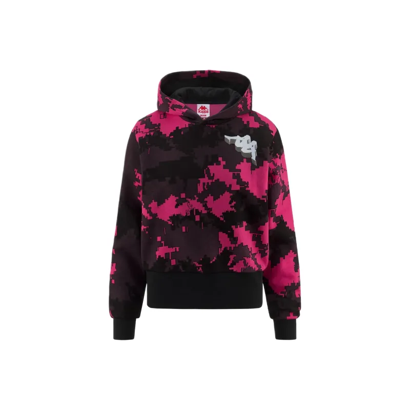 Kappa Jacket Women's Black Rose Red-0