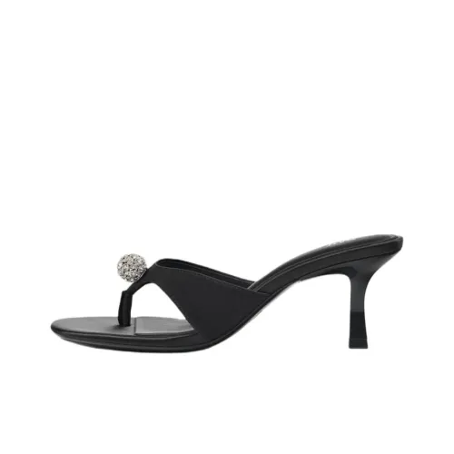 ZARA Slip Resistant Flip Flops Women's Black
