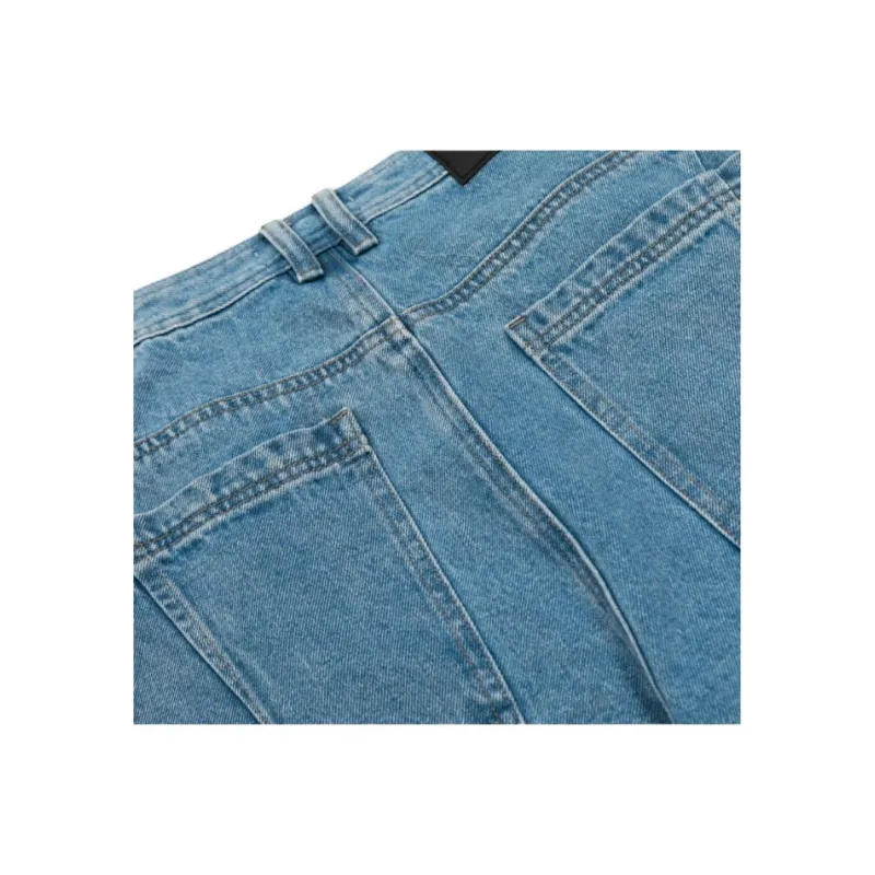 HEIYIXIANSHENG Cargo Pants Unisex Blue-3