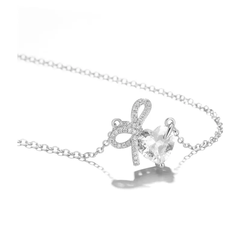 Clect Synthetic Cubic Zirconia Necklaces Women's-2