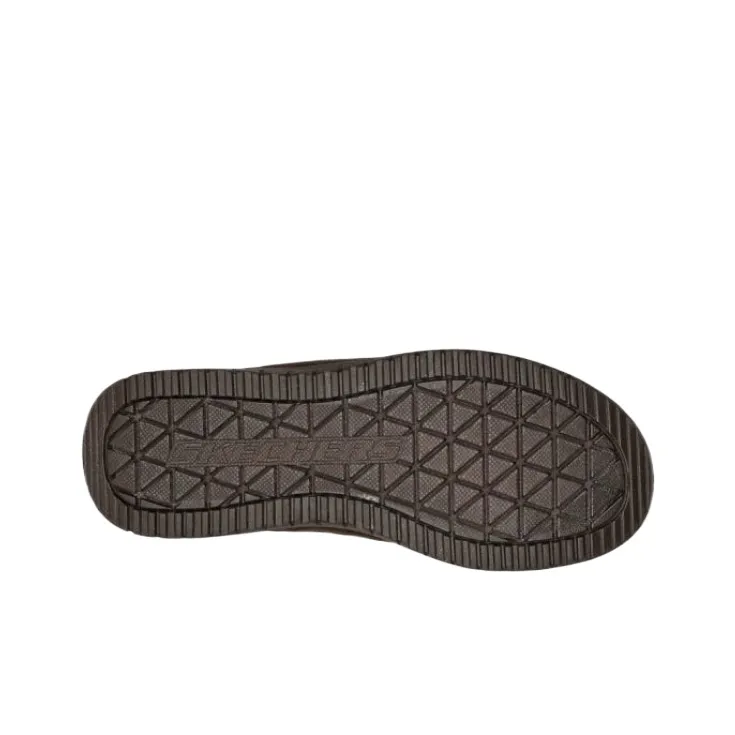 Skechers Relaxed Fit Slip Resistant Closed Toe Slippers Men's Brown-5
