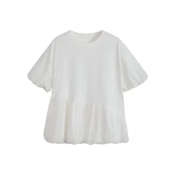 KUOSE Puff Sleeve T Shirt Women's