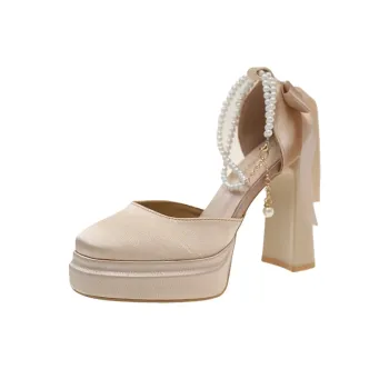 Dawei's House Chunky Heel High Heels Women's Gift Box Set