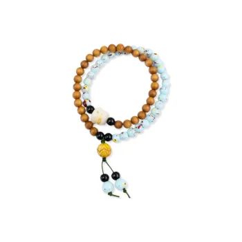 LIBEIDINGSHENG Barbie Sandalwood Career Explosion, Double Luck, Endless Blessing Beaded Bracelet Unisex