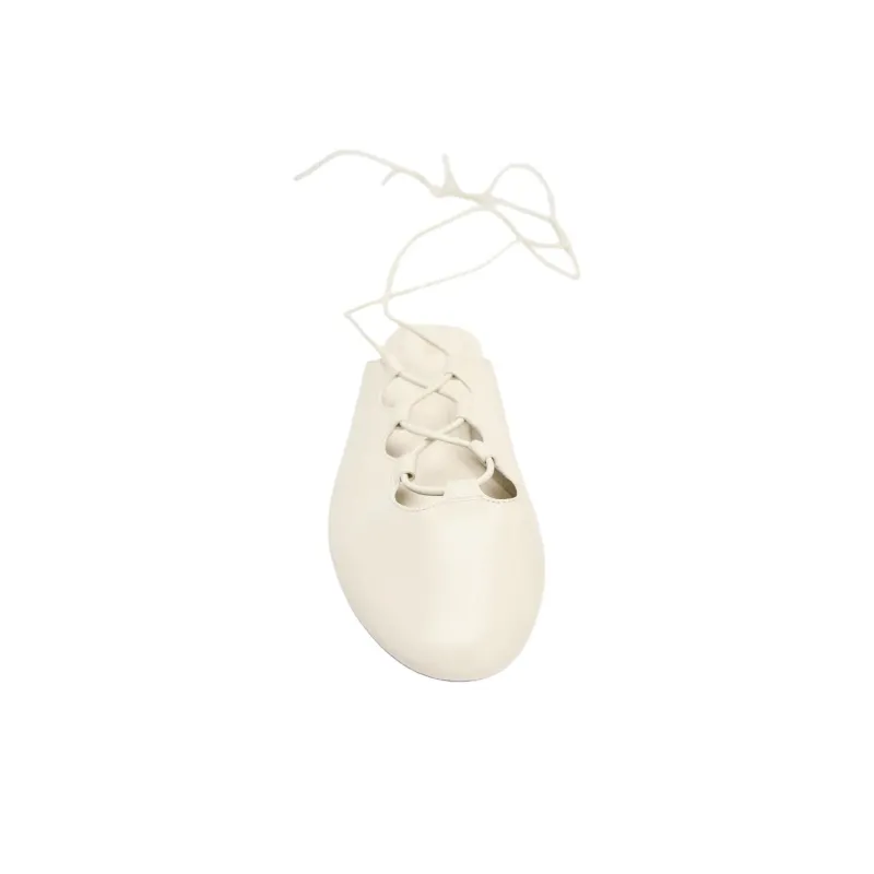 ZARA Casual Single Shoes 1cm Women's White-2