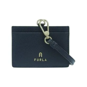 Furla Leather Card Holder Women's Mediterranean Blue