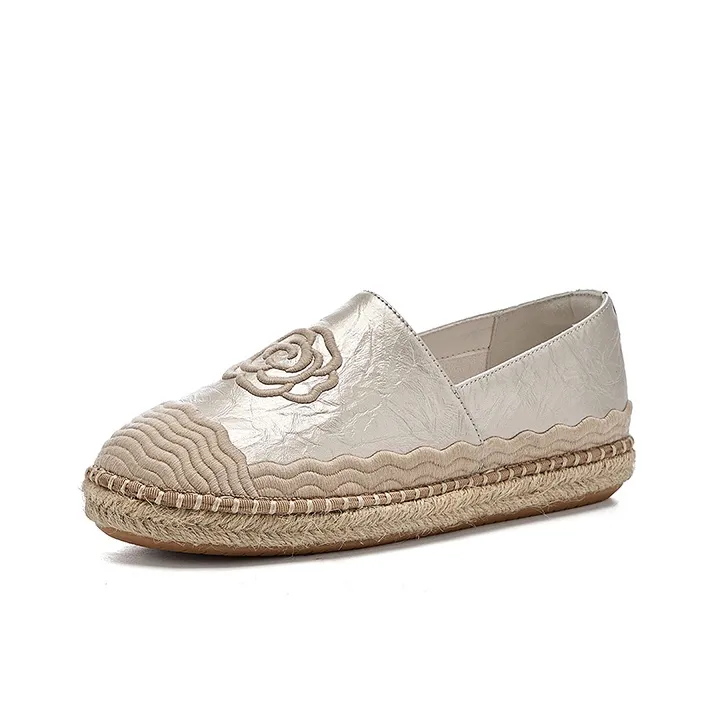 DAPHNE Espadrilles Women's Beige/Silver-6