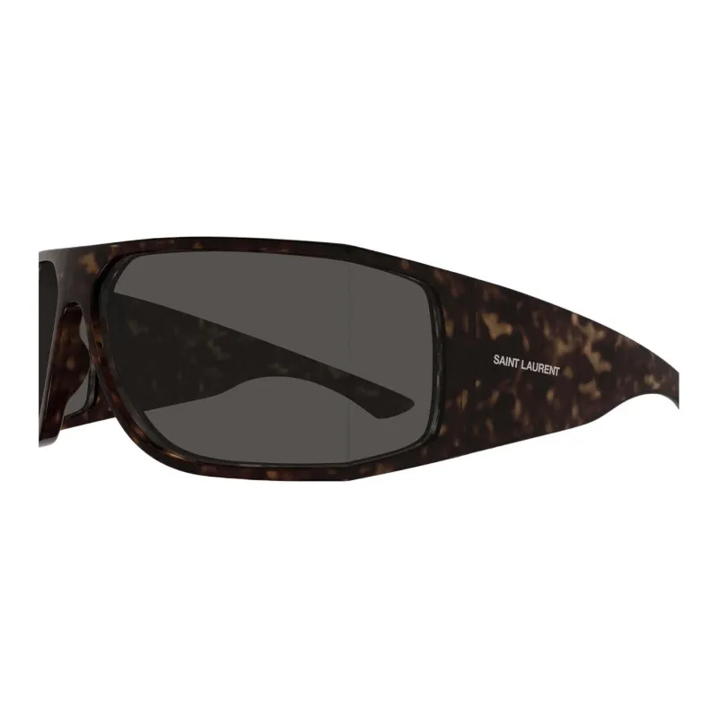 SAINT LAURENT Injection Molded Irregular Shape Sunglasses Unisex Tortoiseshell-2