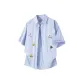 Light Blue White Stripes