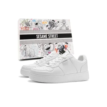 SESAME STREET Height Increasing Abrasion Resistant Lightweight Slip Resistant Low Top Skateboard Shoes Unisex