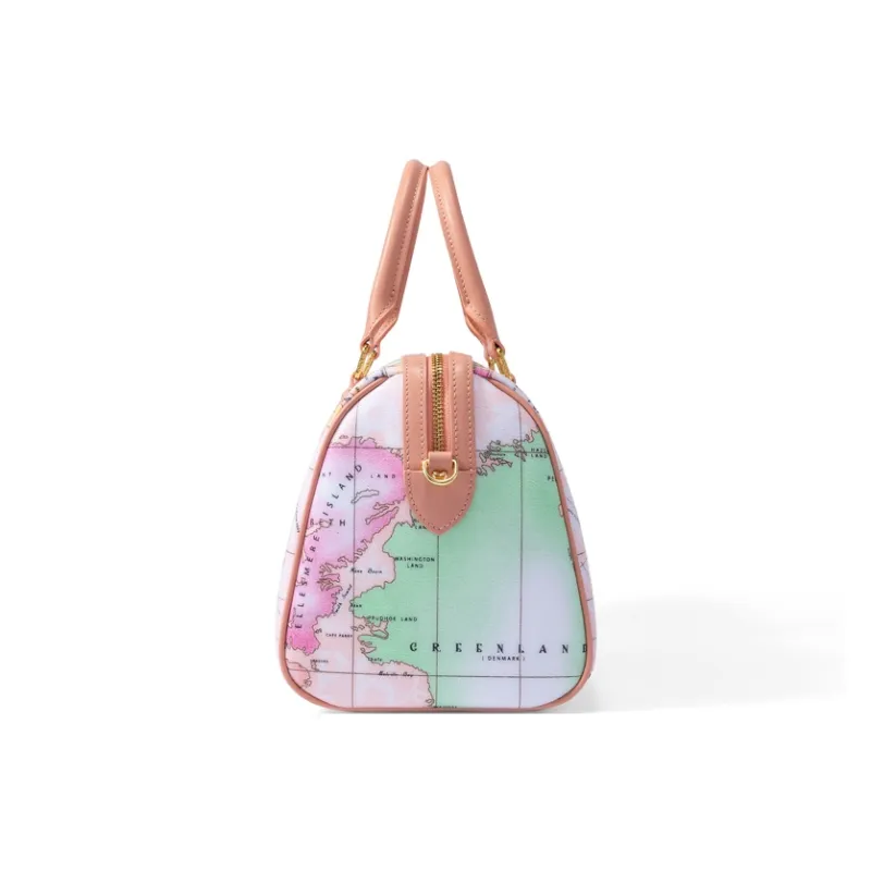 PAPRIKA Cow Leather Boston Bag, Shoulder Bag, Crossbody Bag, Handbag Women's Multicolor-5