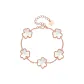 Five-Flower Clover Bracelet-White
