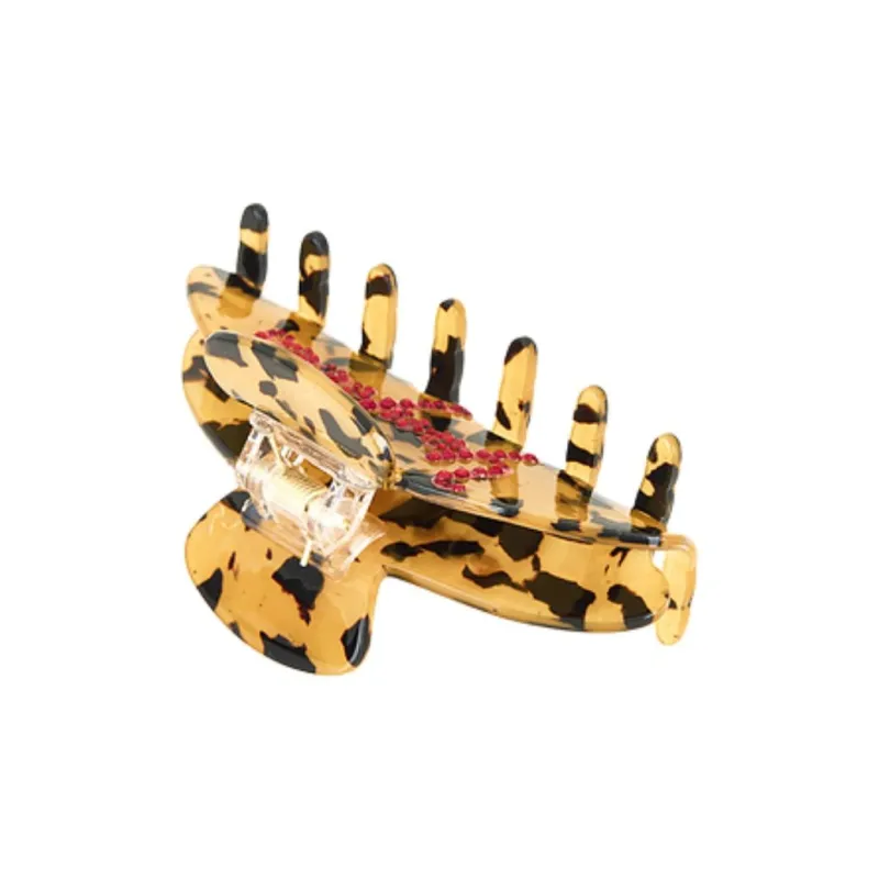 LUV AJ Acetate, Crystal Hair Clips Unisex Yellow-1