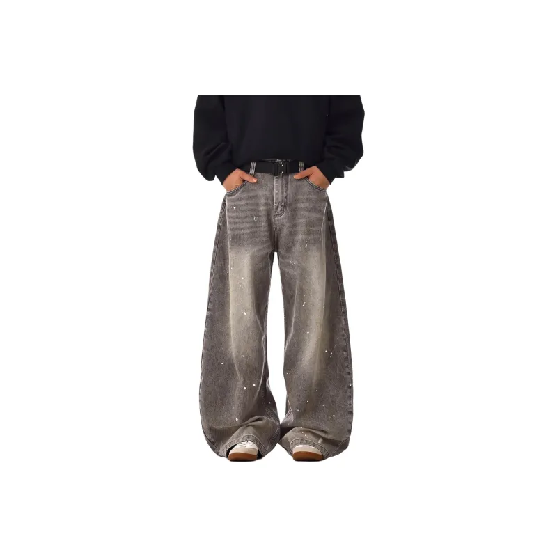 DUATOGE Jeans Men Smoke Gray--0