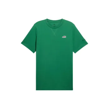PUMA EssentialsSuede Logo WARDROBE T Shirt Men's Green