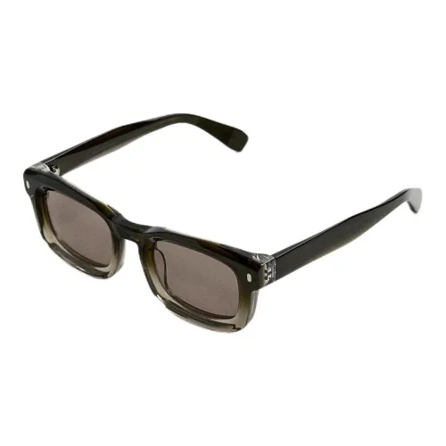 ZARA Acetate Cellulose Acetate, Acetic Acid, Cellulose Square Sunglasses Men's Green
