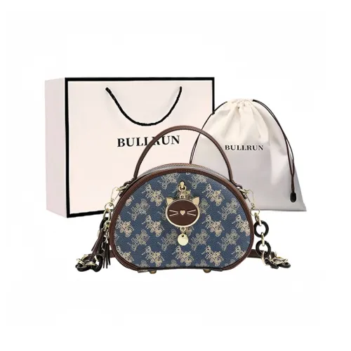 Bullrun Microfiber Synthetic Leather Shoulder Bag, Crossbody Bag, Handbag Women's Blue