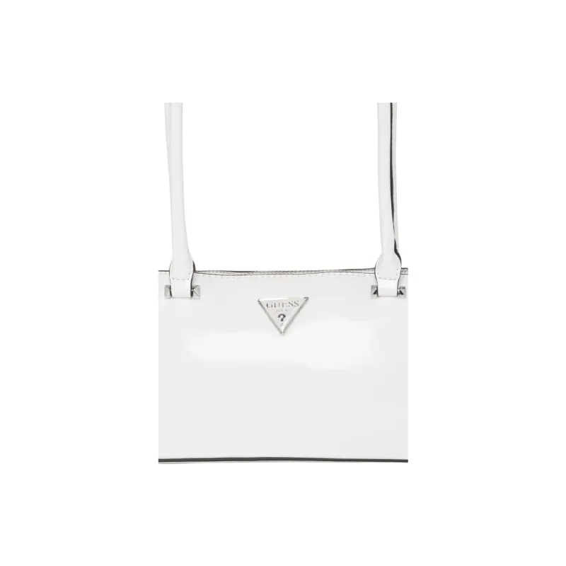 GUESS Artificial Leather Baguette Bag Shoulder Bag Medium Size Women's White-4