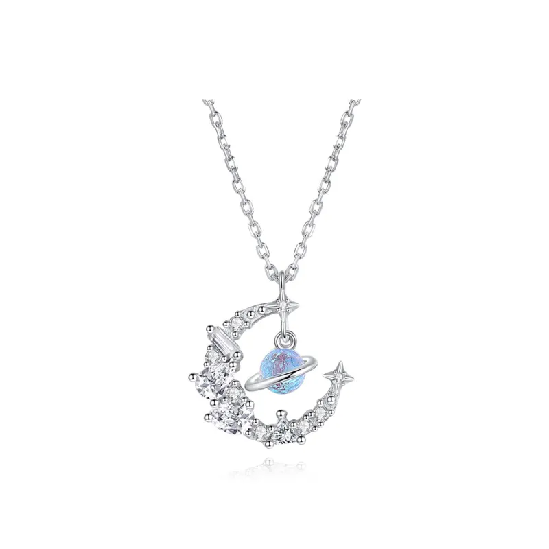ALI THE FOX S925 Silver Necklaces Women's-0