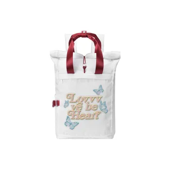 LOVVVVE Polyester Backpack Unisex White