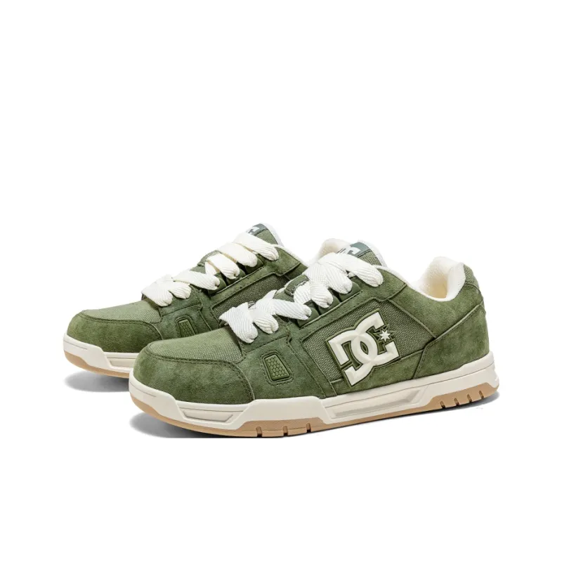 DC Shoes Slip Resistant Shock Absorbers With Abrasion Resistant Properties Low Top Skateboard Shoes Men's Tundra Forest-2