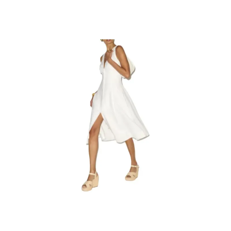 REFORMATION Sebastien Linen Dress Sleeveless Dress Women's-0
