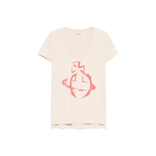 Vivienne Westwood SS25 Regular T Shirt Women's Beige