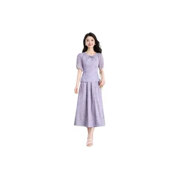 Mylan Summer Skirt Set Cinched Waist Women's