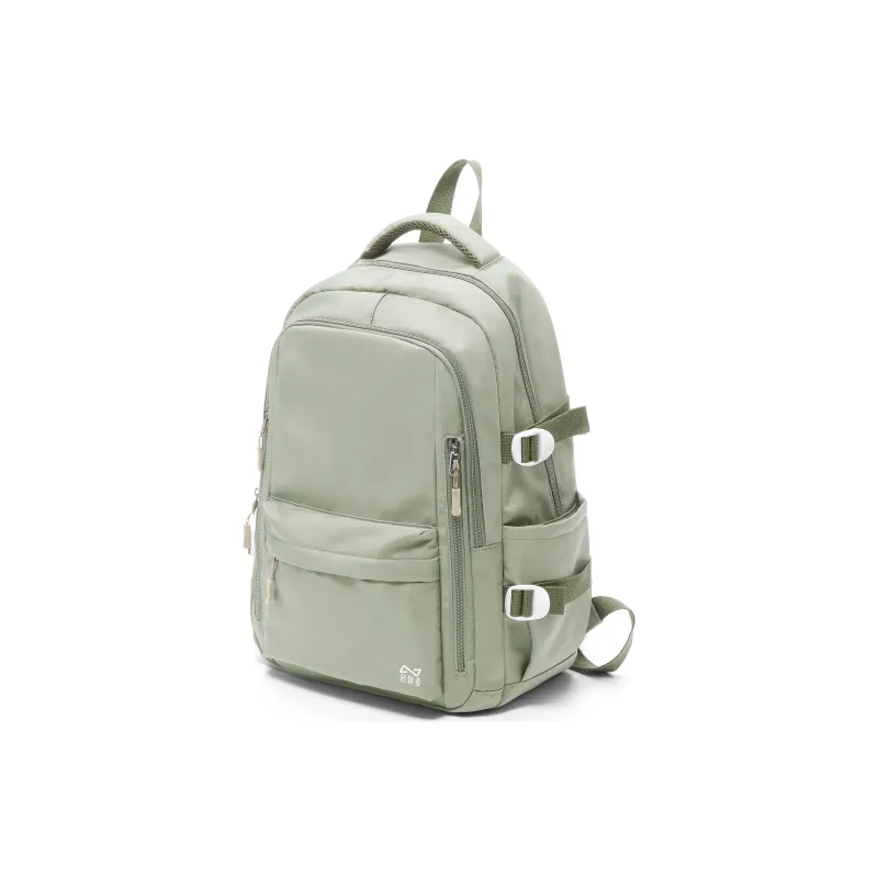 KEYSTREET Fabric Backpack Unisex Burgundy/White & Blue/Green/Blue-12