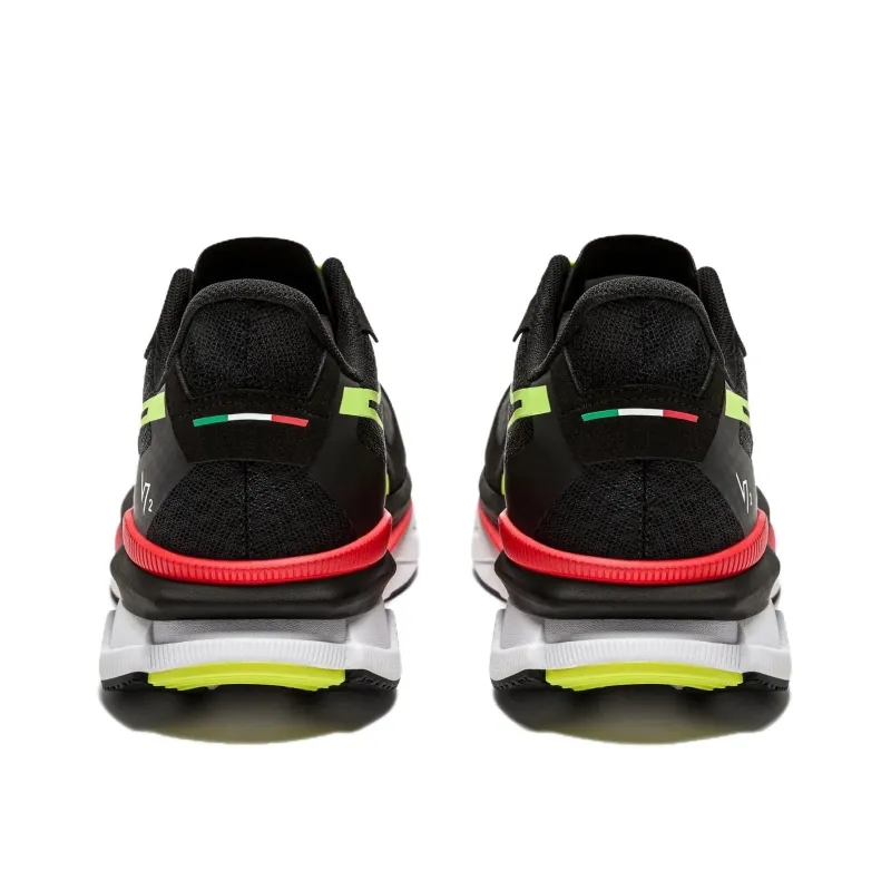 Diadora Anti Slip Wear Resistant Low Top Casual Running Shoes Unisex Black-3