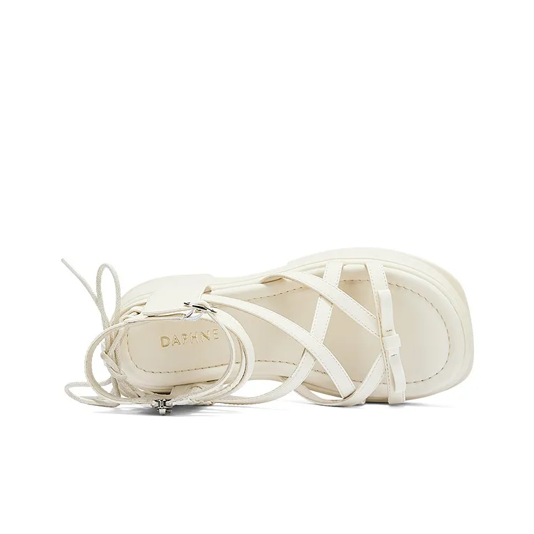 DAPHNE Roman Sandals Women's Ecru-3